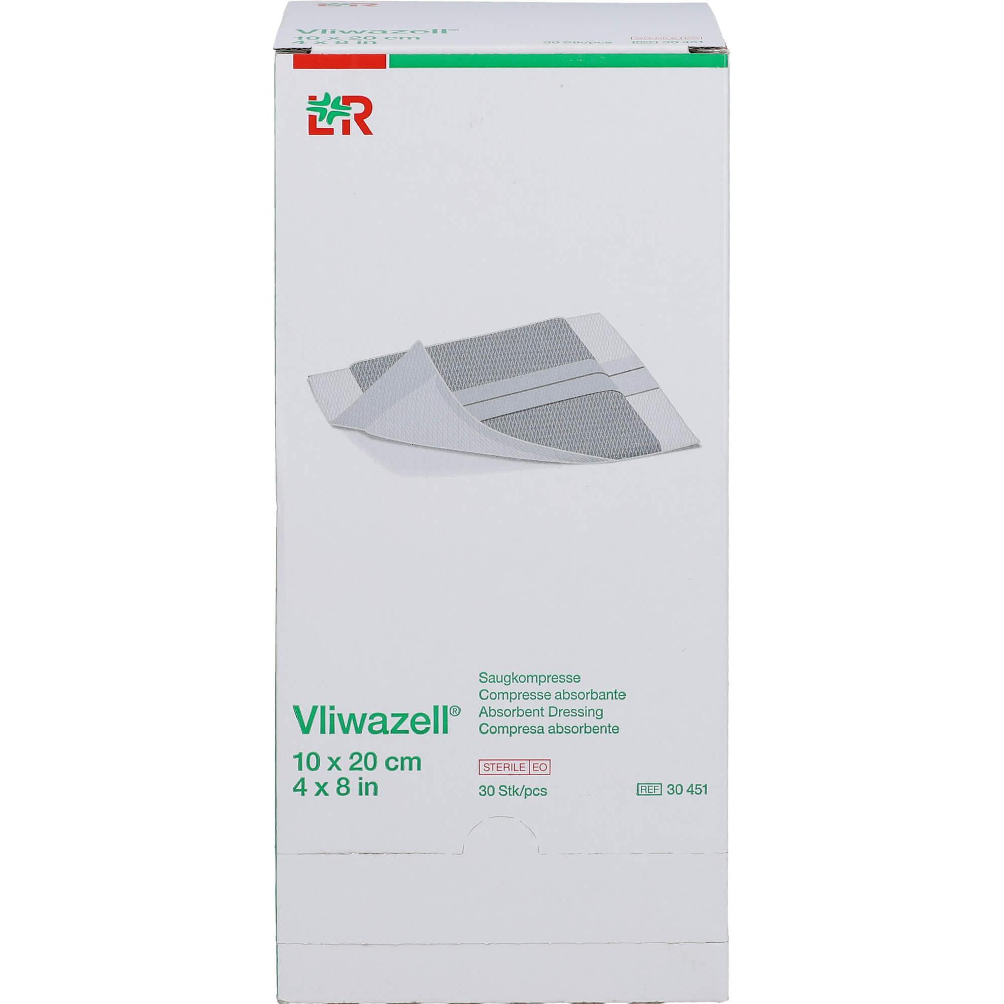 L&R, Verbandsmaterial, Vliwazell Saugkom 10x20 St, 30 St KOM