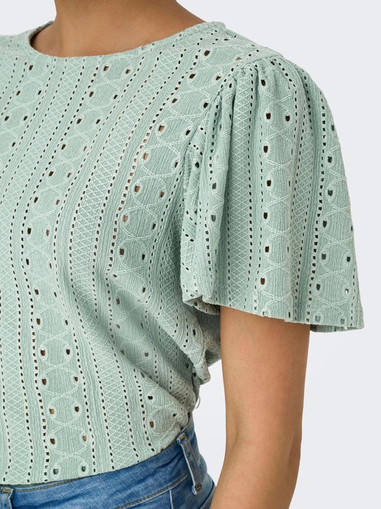 Immagine prodotto Only Normal geschnitten Rundhals Voluminöser Armschnitt Top Top (L)