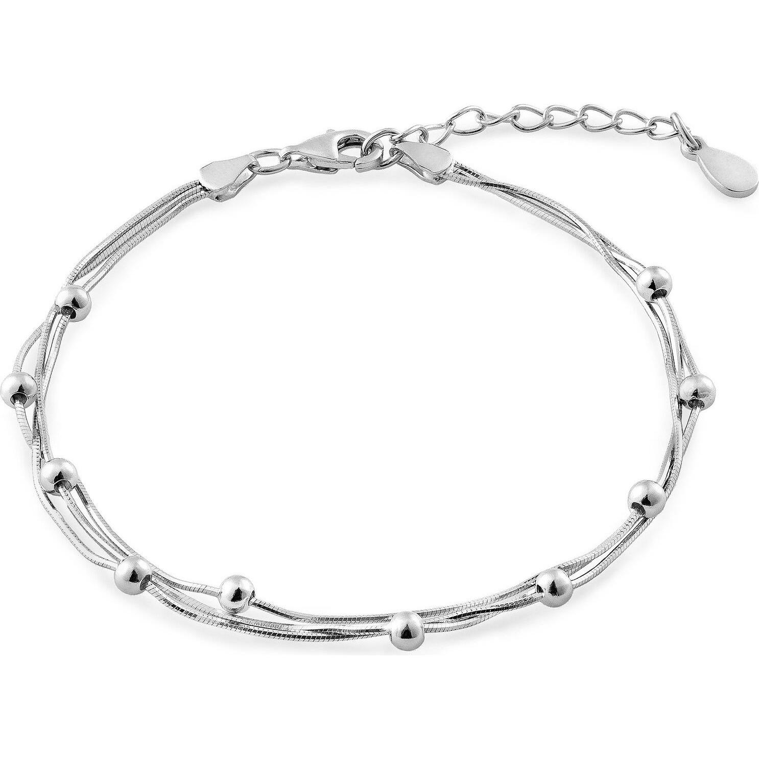 Again Jewelry, Bracciale, - Triple silver bracelet for women Hadek AJNR0023