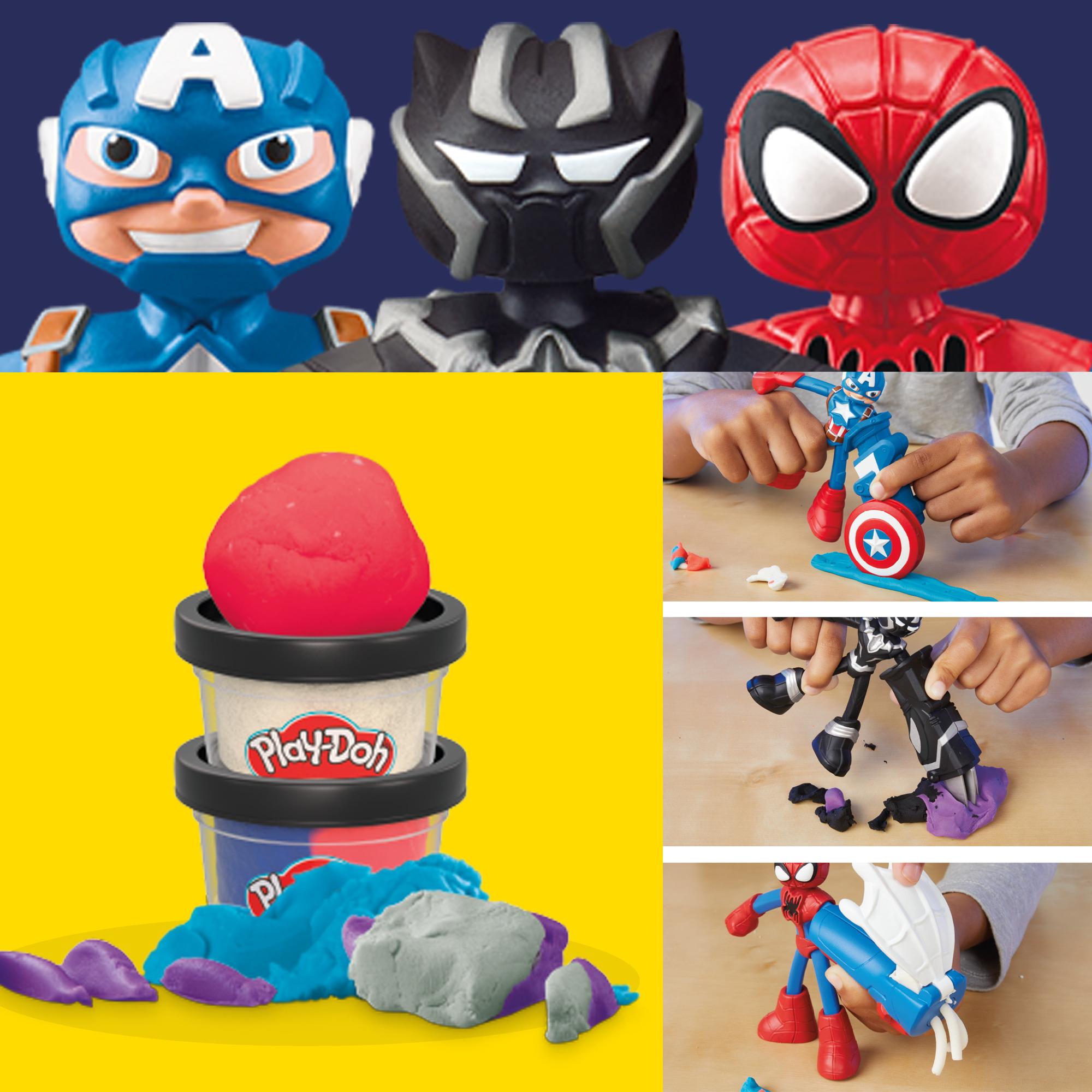Play-Doh Marvel - Hero Adventure Set, set da gioco Hero Adventure con action figure