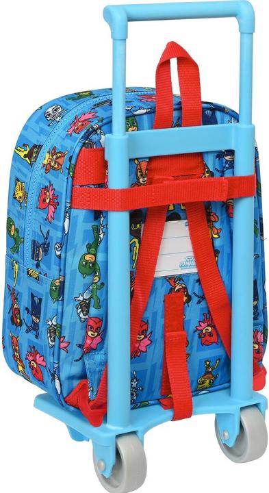 Produktbild PJ Masks Schulrucksack mit Rädern Blau 22 x 27 x 10 cm