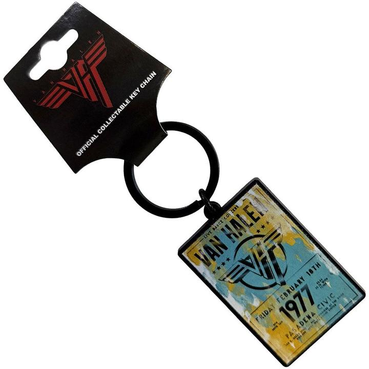 Actual product image Van Halen Pasadena '77 Keyring