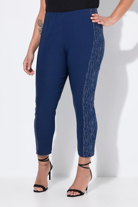 Actual product image Miamoda Bengaline pants with metallic print (58)