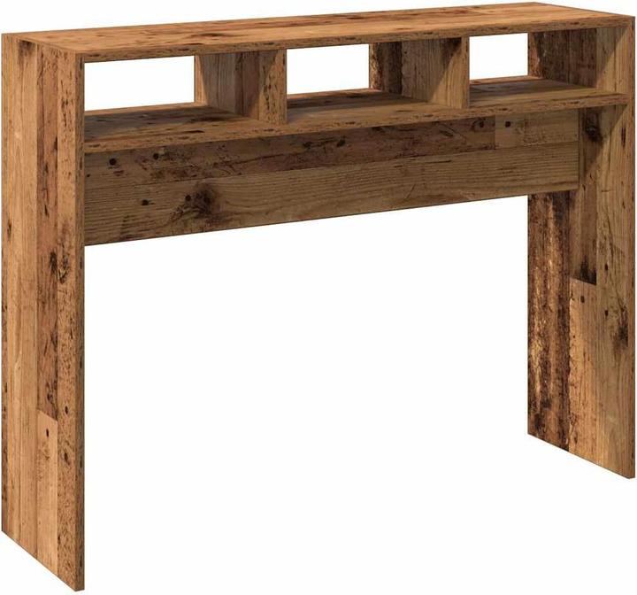 Produktbild VidaXL Konsolentisch Altholz-Optik 105x30x80 cm Holzwerkstoff Sofatisch (105 x 30 x 80 cm)