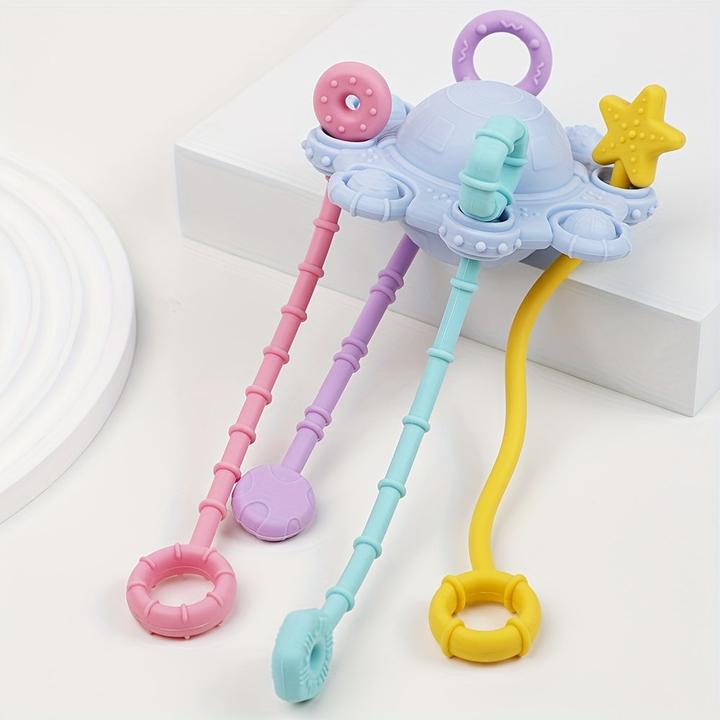 Actual product image Activity Board Toys for 18+ months old - Baby sensory toy - Silicone pull string activity toy for babies