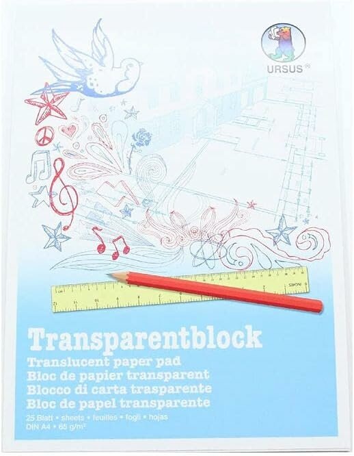 Image du produit Folia Blocs de papier transparents (80 g/m², 25 x)