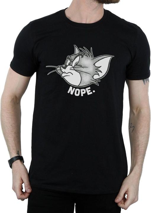 Immagine prodotto Tom & Jerry Maglietta da uomo in cotone Nope Face (M)