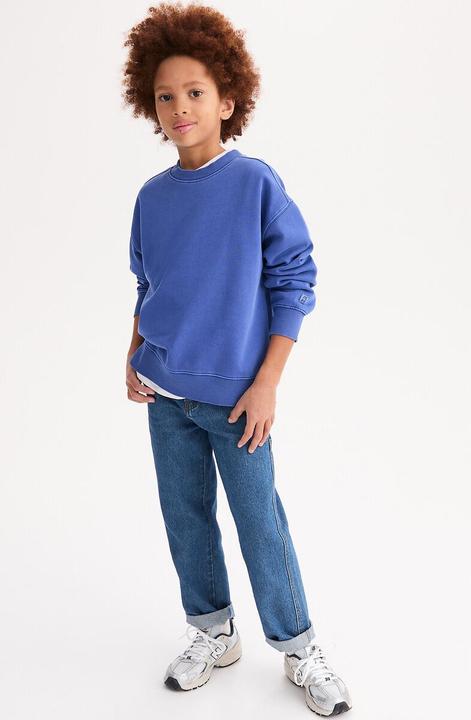 Produktbild La Redoute Collections Sweatshirt mit Rundhalsausschnitt aus gewaschenem Molton (128)
