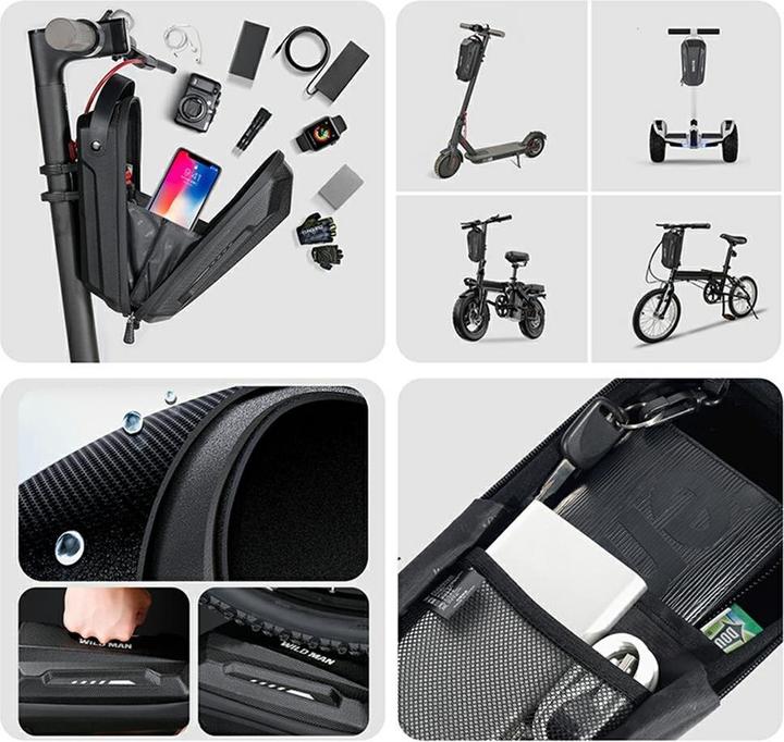 Produktbild Wildman Etui/uchwyt na hulajnogę GD9X PLUS sakwa na ramę czarna/black