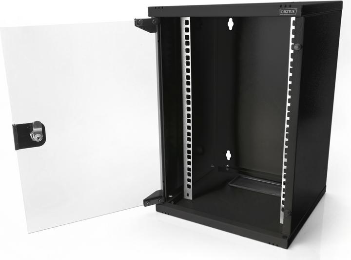 Produktbild Digitus Wandgehäuse 254 mm (10") - 312x300 mm (BxT) (9 HE, 10 Zoll Rack)