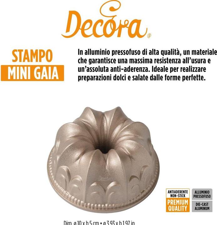 Produktbild Decora Alu-Backform - Mini - Gaia (10 cm)