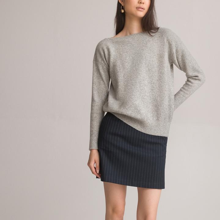 Produktbild La Redoute Collections Pullover mit U-Boot-Ausschnitt (M)