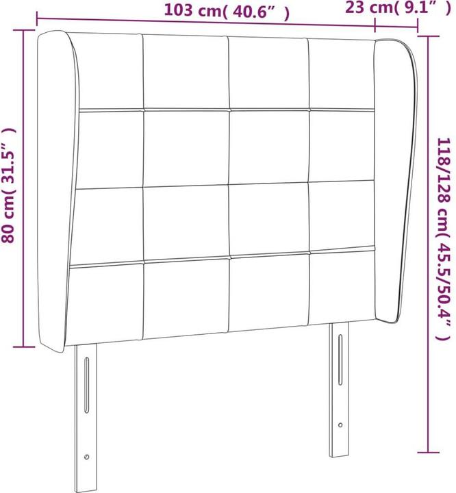Produktbild vidaXL Sherwynd (103 x 23 x 128 cm)