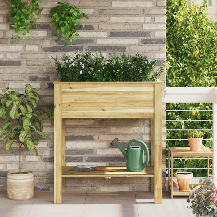 Actual product image vidaXL Holz Pflanzgefäss