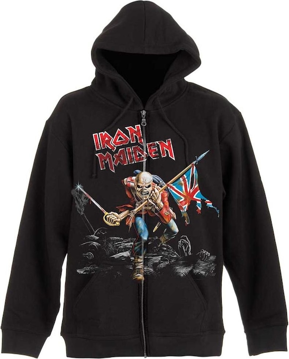 Produktbild Iron Maiden Scuffed Trooper Hoodie mit durchgehendem Reissverschluss (XXL)