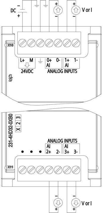 Produktbild Siemens SIMATIC S7-1200 SM1231 4x Analog Input