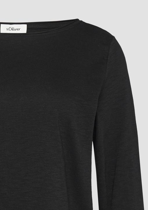 Immagine prodotto S.Oliver T-Shirt Shirt mit Flammgarnstruktur und 3/4-Ärmeln (36)