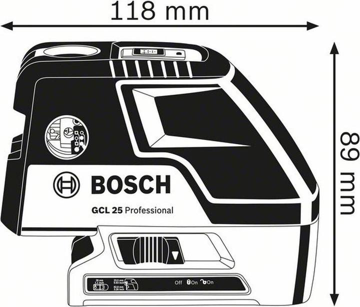 Actual product image Bosch Professional GLL 2-10 (Point and line laser)