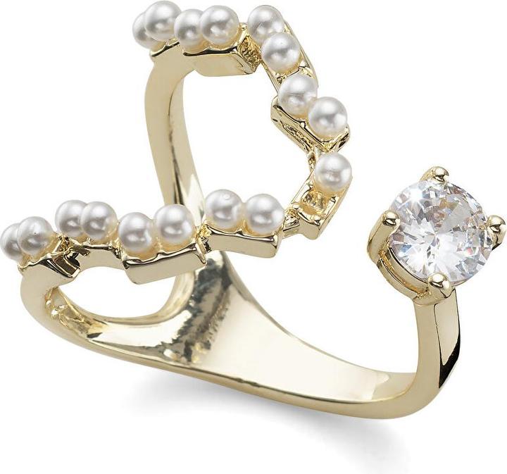 Oliver Weber Collection Oliver Weber - Original gold-plated Jasmine ring 41212G - Circuit: M (53-55 mm) (53, 54, 55)