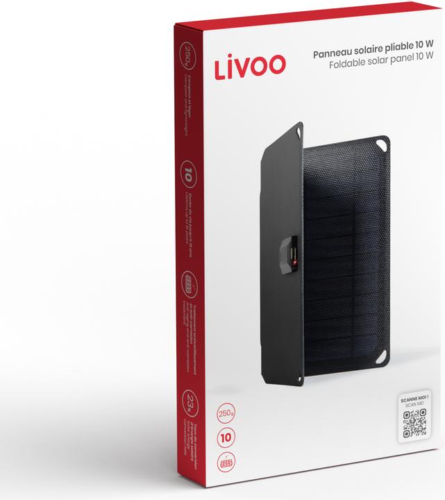 Image du produit Livoo Panneau solaire pliable 10W (10 W)