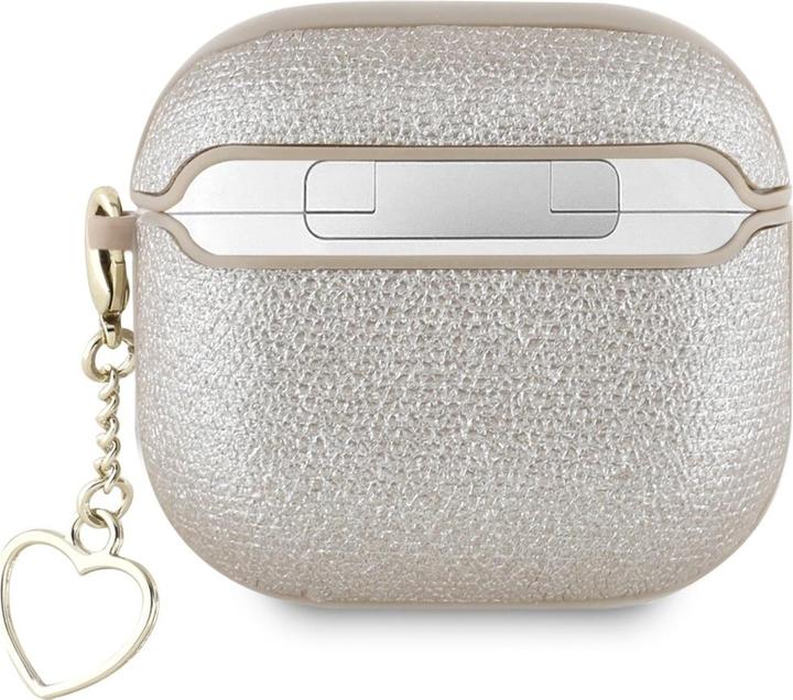 Image du produit Guess Metallic Script Charm Case for AirPods 4 - Gold (Sac pour écouteurs)