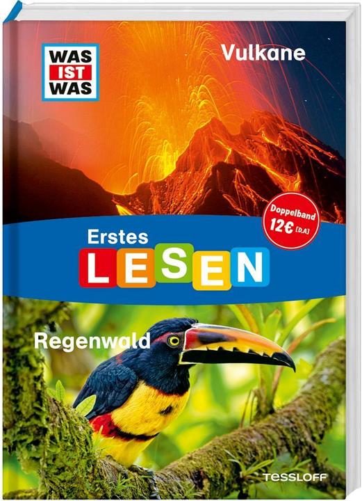 Tessloff WAS IST WAS Erstes Lesen Doppelband 3.Vulkane/Regenwald (Deutsch, Christina Braun, Antonia Griebel, Marie Gerstner, 2024)