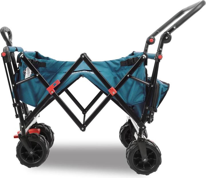 Actual product image Fuxtec Strand-Bollerwagen FX-CTB800 mit UV-geschütztem Sonnendach,Schiebegriff & Innenraumverlängeru