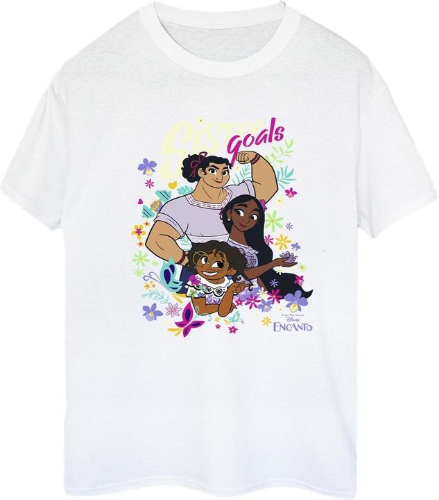 Actual product image Disney Womens/Ladies Encanto Sister Goals Cotton Boyfriend T-Shirt (3XL)