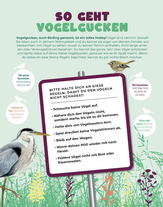 Produktbild Birding - Entdecke die Wunderwelt der Vgel (Deutsch, Silke Hartmann, 2024)