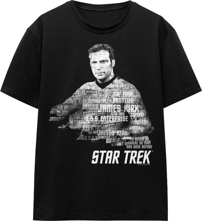 Actual product image Unisex Adult Words Captain Kirk T-Shirt (XXL)