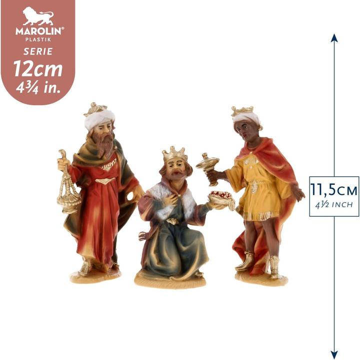 Image du produit Marolin Les trois rois à 12cm Fig