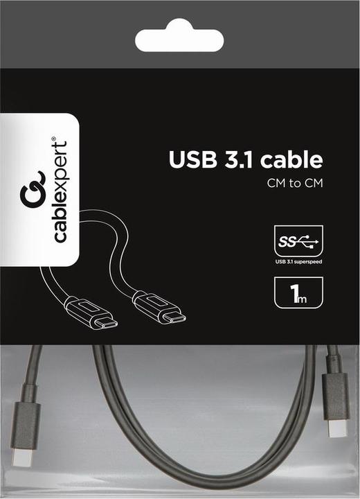 Produktbild Gembird CCP-USB3.1-CMCM-1M USB Kabel USB 3.2 Gen 1 (3.1 Gen 1) USB C (1 m, USB 3.2 Gen 1)