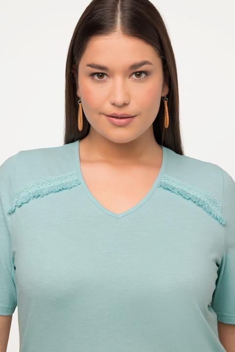 Produktbild Ulla Popken T-Shirt, A-Line, V-Ausschnitt, Halbarm (50, 52)