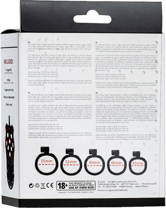 Image du produit Rimba Cage à pénis P-Cage (L)