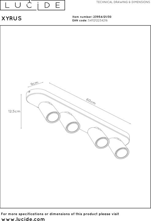 Actual product image Lucide Xyrus (320 lm, GU10)