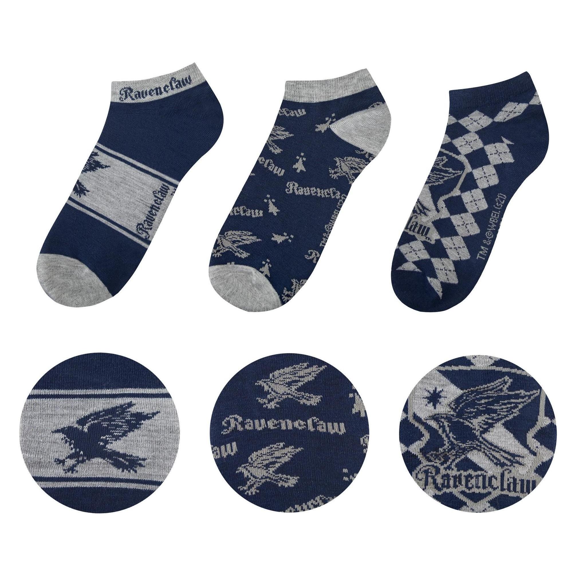 Cinereplicas, Damen, Socken, Harry Potter, Ravenclaw (3 Paare), Mehrfarbig, (3er Pack, 35 - 42, 42 - 45)