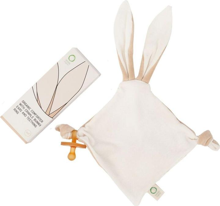 Immagine prodotto Wooly Organic Playmate Organic Rabbit Ears con anello di dentizione 19cm