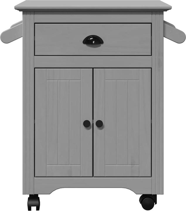 Produktbild vidaXL Küchenwagen BODO Grau 72x45x80 cm Beistellwagen Lagerwagen