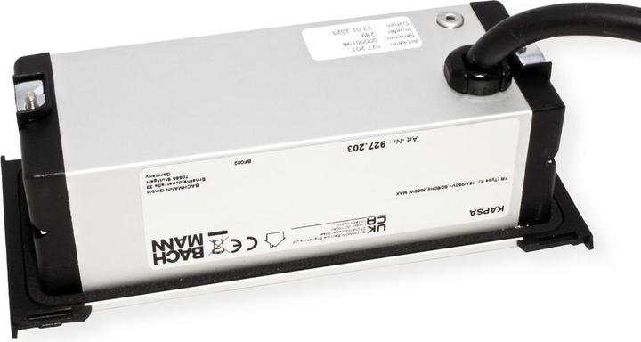 Actual product image Bachmann KAPSA XS 2x UTE sw (2x, CEE 7/3, CEE 7/5, 2 m)