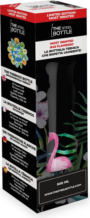 Actual product image The Steel Bottle " – Thermoflasche MW #48 Flamingo" (0.50 l)