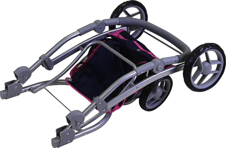 Produktbild Knorrtoys Puppenwagen Coco - flying hearts blue pink