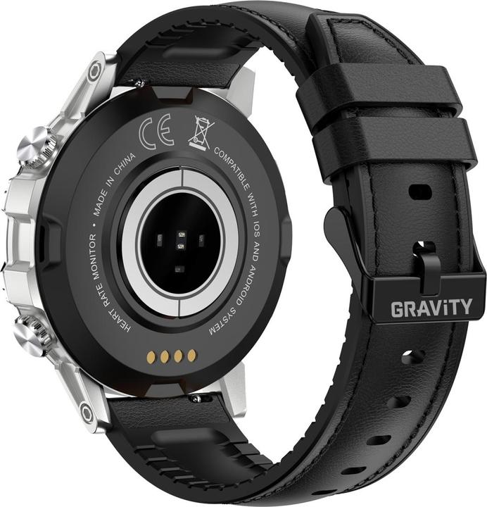 Produktbild Gravity SMARTWATCH MĘSKI GT9-6 - WYKONYWANIE POŁĄCZEŃ, CIŚNIENIOMIERZ (sg021f)