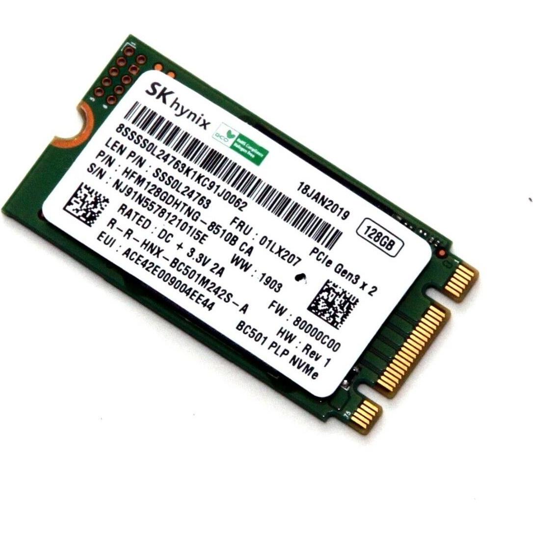 Lenovo SSD M.2 PCIe NVMe FRU SSD (128 GB, M.2 2242), SSD