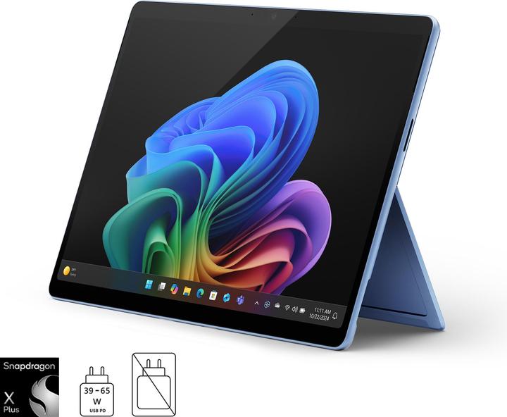 Produktbild Microsoft Surface Pro – Copilot+ PC (Netzteil separat erhältlich) – 11. Edition (13", Snapdragon X Plus X1P-64-100, 16 GB, 512 GB, Ohne Tastaturlayout)