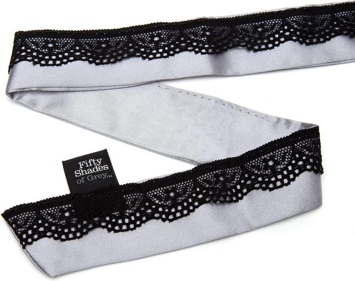 Produktbild Fifty Shades of Grey Play Nice Satin & Lace Collar & Nipple Clamps - Black