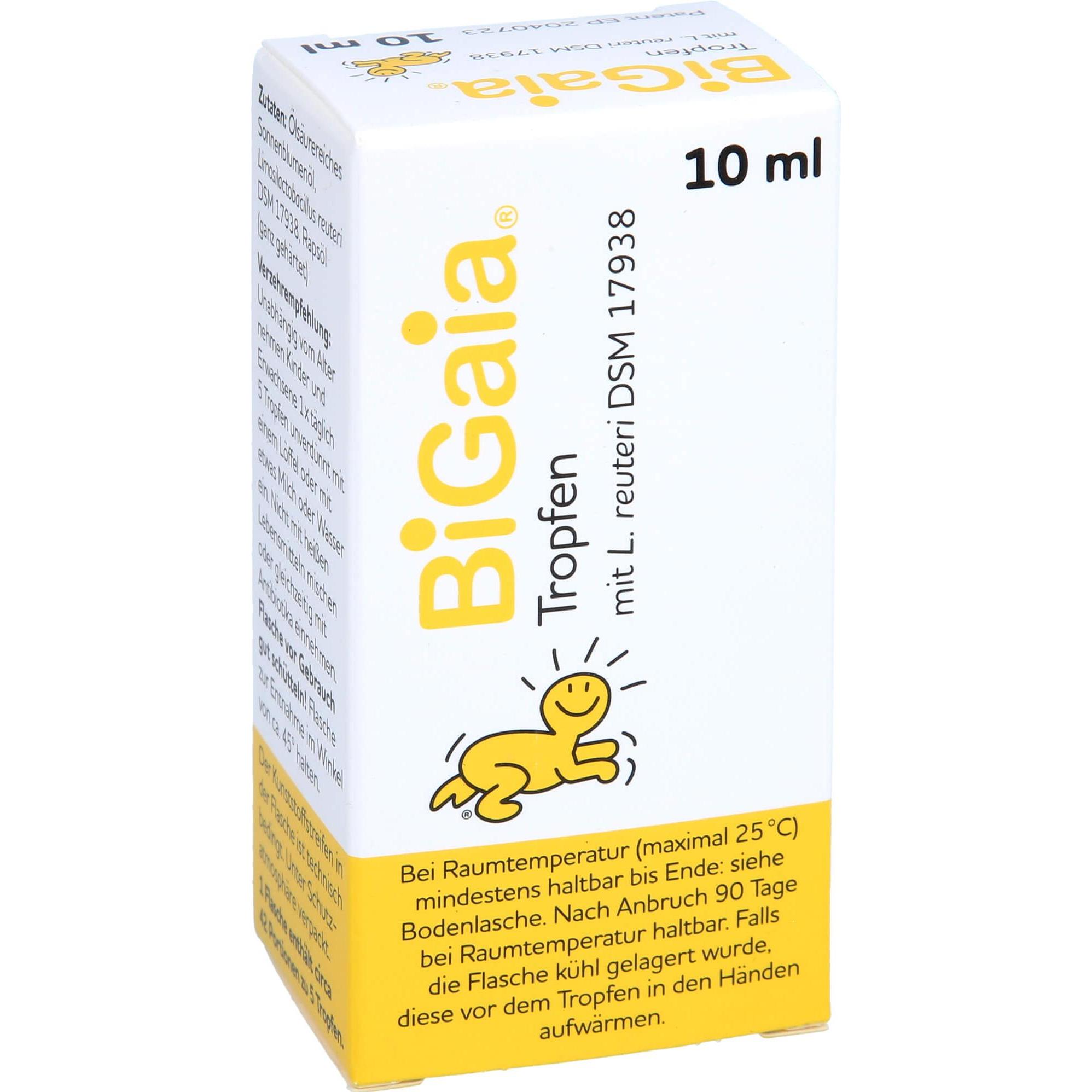 Bigaia, Vitamine + Nahrungsergänzung, Tropfen mit Lactobacillus reuteri (1 Stück, Flüssigkeit)