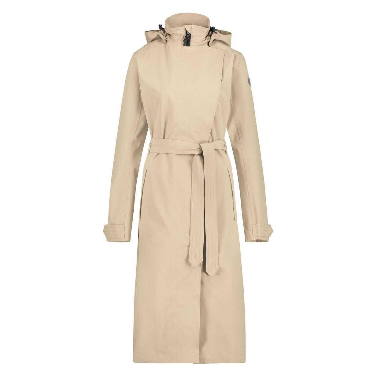 Agu, Damen, Velojacke, Lange Wasserdichte Jacke, Trench Coat (M), Beige, M