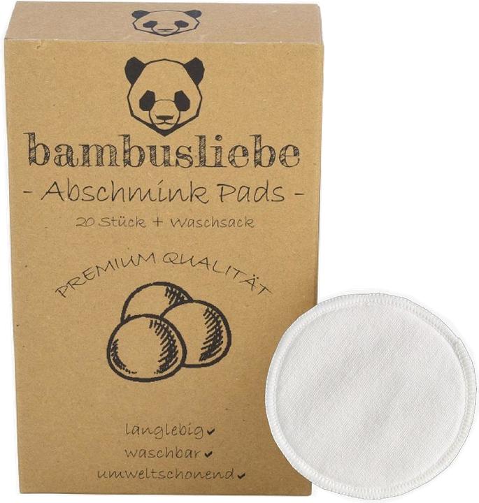 Bambusliebe Waschbare Bambus Abschminkpads (Reinigungstücher Gesicht)
