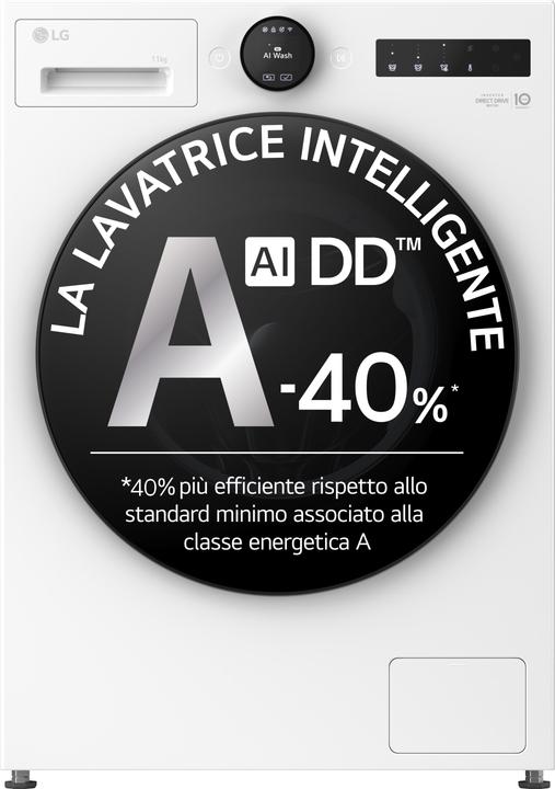 LG Waschmaschine 11kg F4X7011TWB A-40% 1400 Umdrehungen (11 kg, Links)