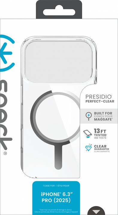 Produktbild speck Presidio Perfect Clear + MS Apple iPhone 17 Pro Clear - with Microban (Apple iPhone 17 Pro)